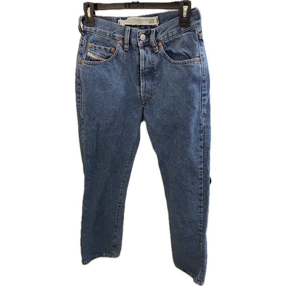 Diesel Industry Men's Jeans Button Fly 29 (27x30)Denim Blue RR55 Regulated Italy